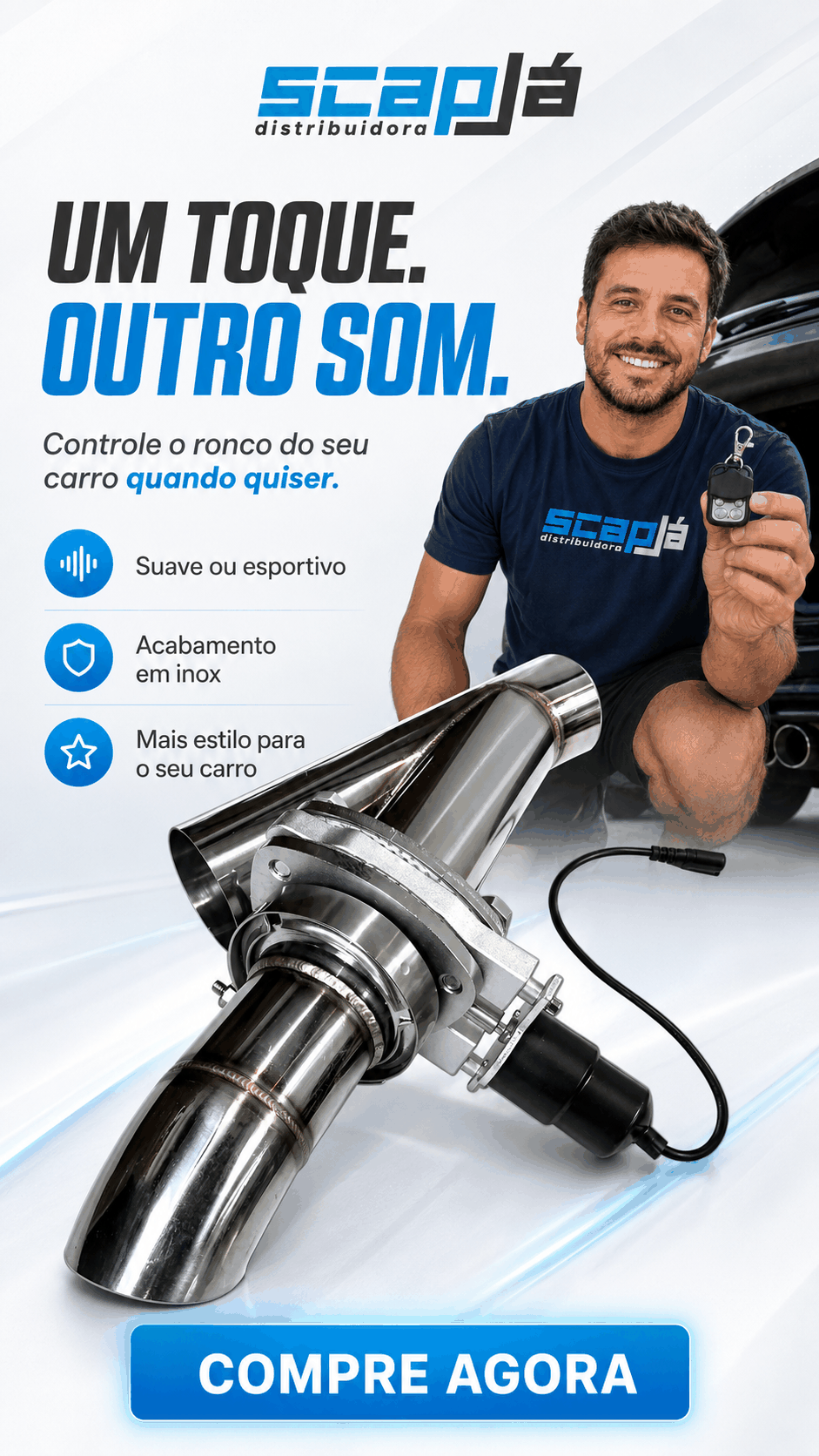 Anúncio vertical produzido para a Scap Já