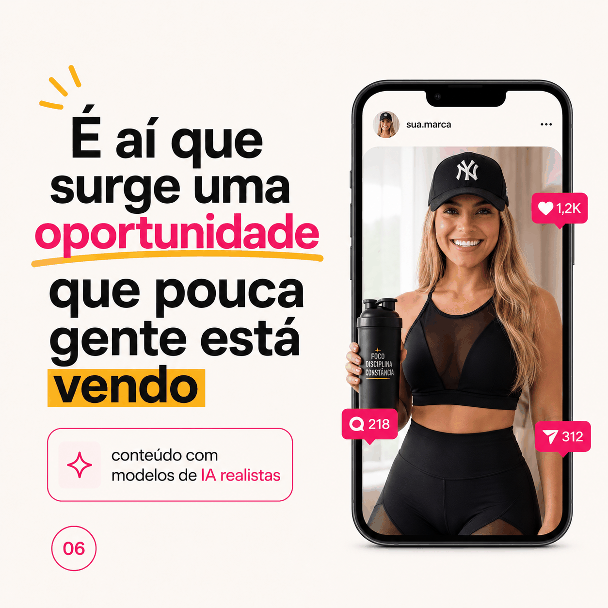 Criativo produzido pela EDITON