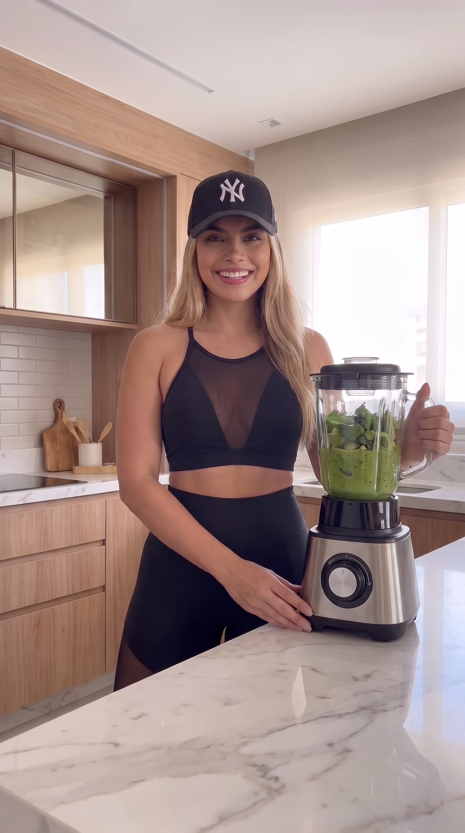 Cena POV com produto de moda fitness