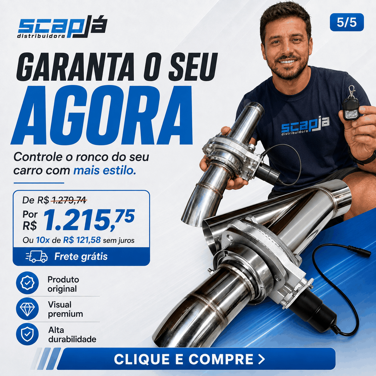 Quadro 5 do carrossel produzido para a Scap Já